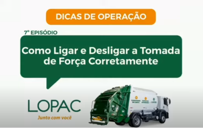 como ligar e desligar a toma de força corretamente lopac