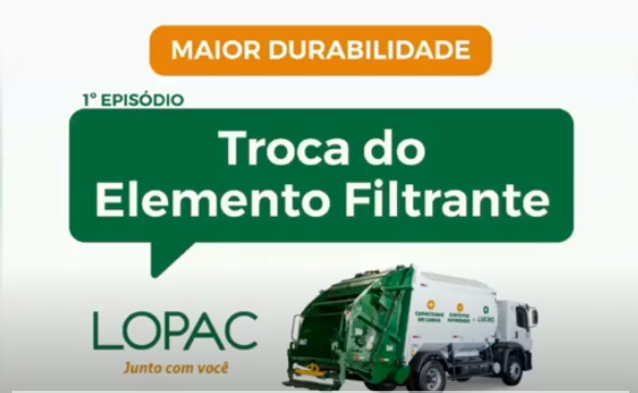 troca do elemento filtrante lopac